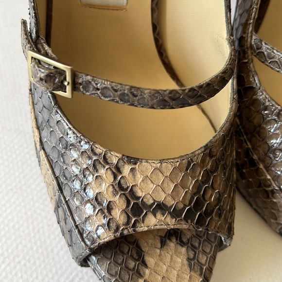 Jimmy Choo London snakeskin stiletto high heels  37 Italy - Picture 9 of 16